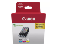 Canon Zestaw 4 tuszów CLI-521 CMY - 1227029 - zdjęcie 1